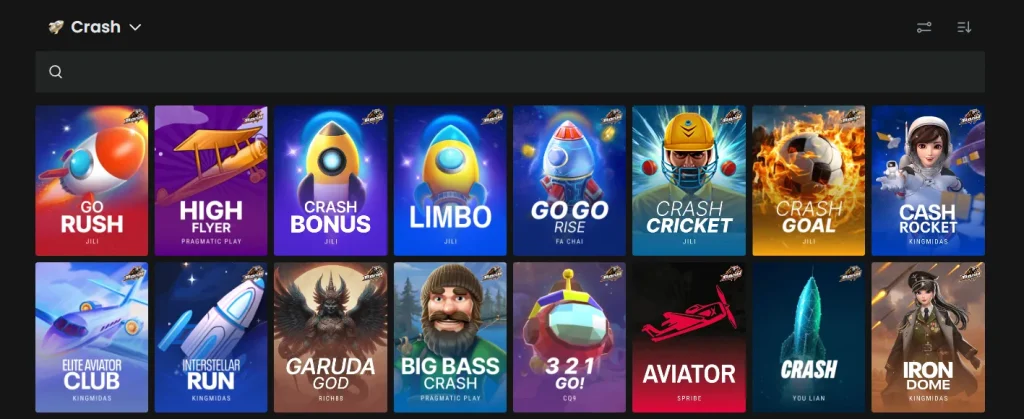 Crash and Instant Winning Games