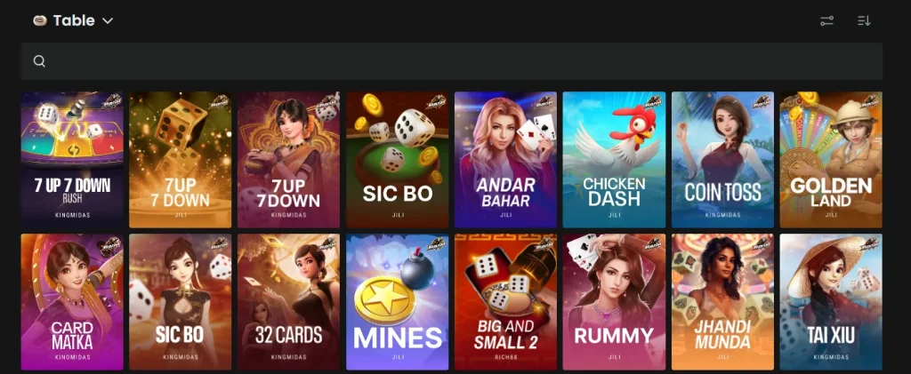 Card and Classic Table Games