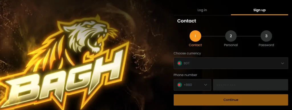 How to register at Bagh Online Casino?