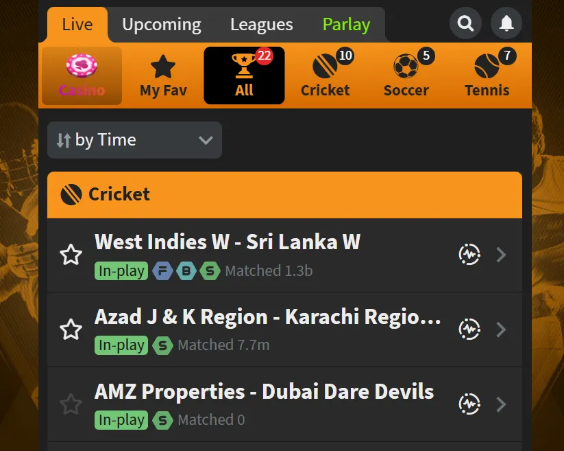 Cricket Betting Options on Bagh