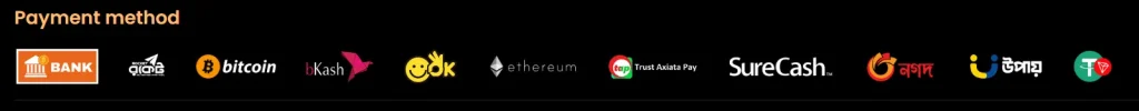 Payment Options at Bagh Casino